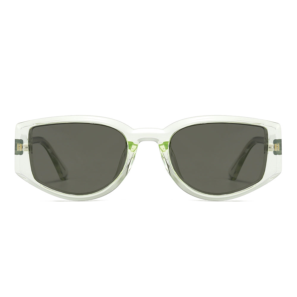 Geek-Chic Acetate Geometric Sunglasses