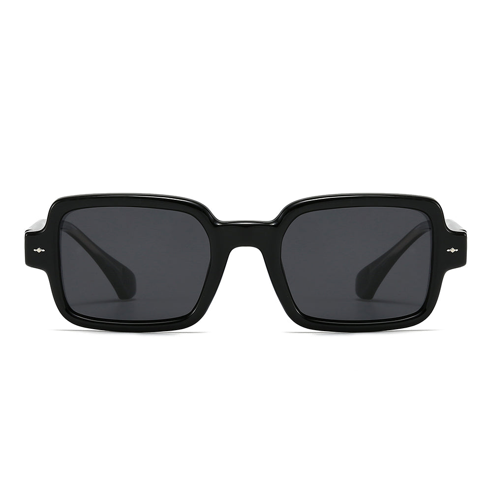 Square 90s Retro Clear Sunglasses