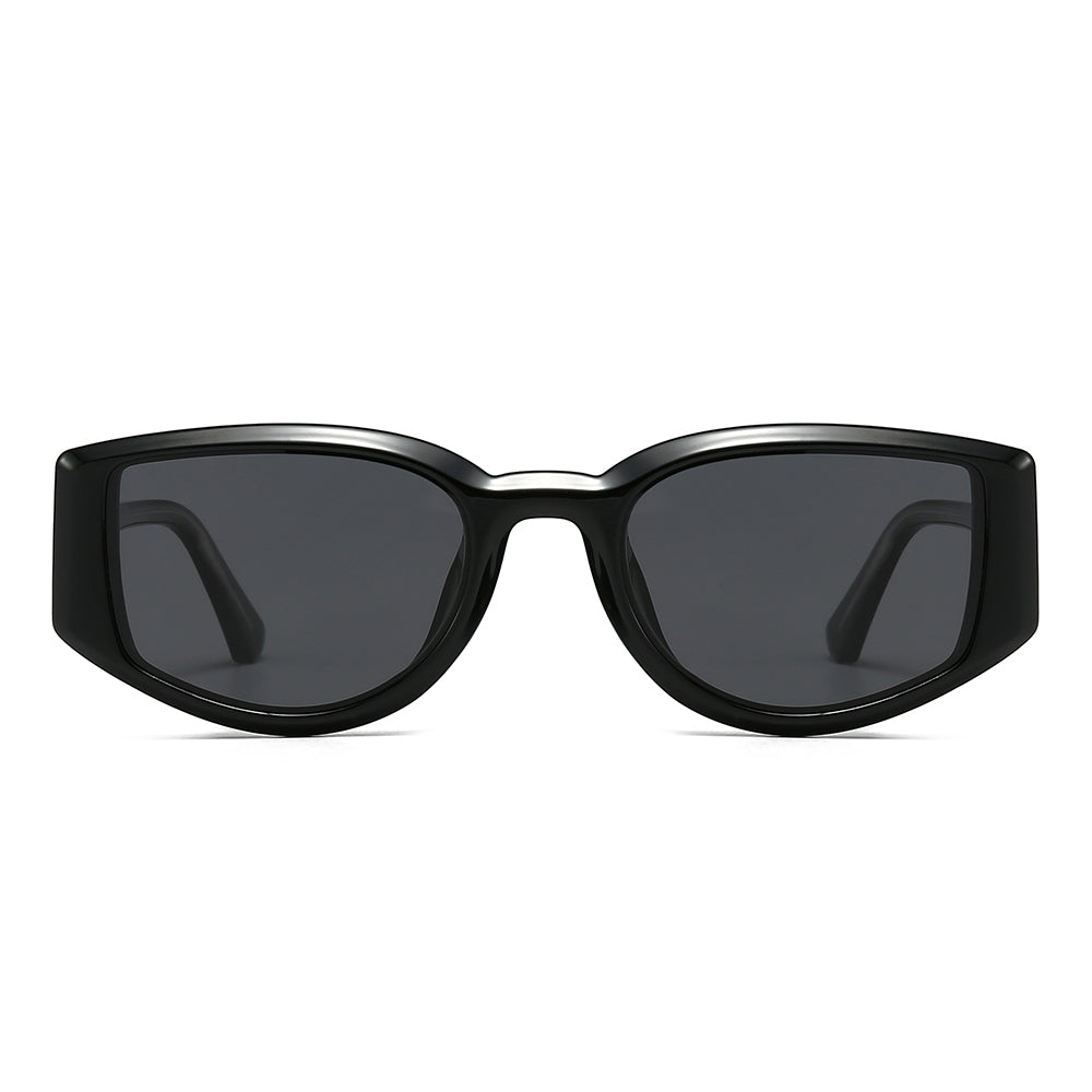 Geek-Chic Acetate Geometric Sunglasses