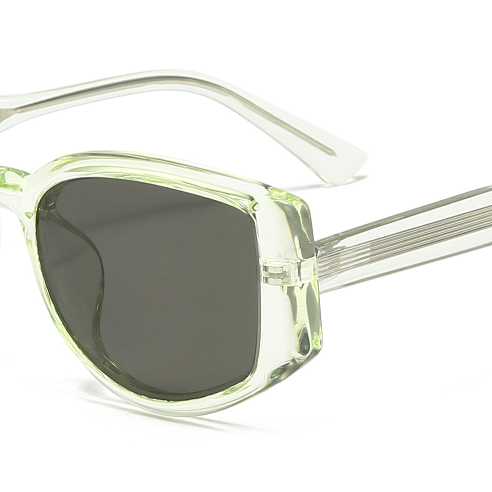 Geek-Chic Acetate Geometric Sunglasses